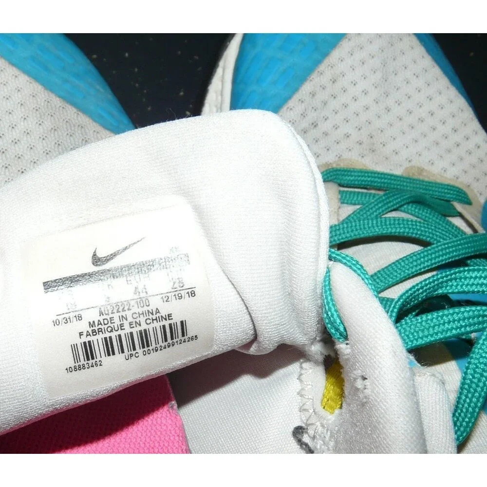 Nike Mens Athletic Shoes - Teal, Pink, Yellow, Black, White